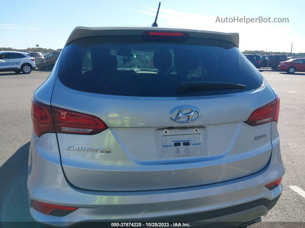 2018 Hyundai Santa Fe Sport 2.4l Silver vin: 5XYZT3LB2JG527157