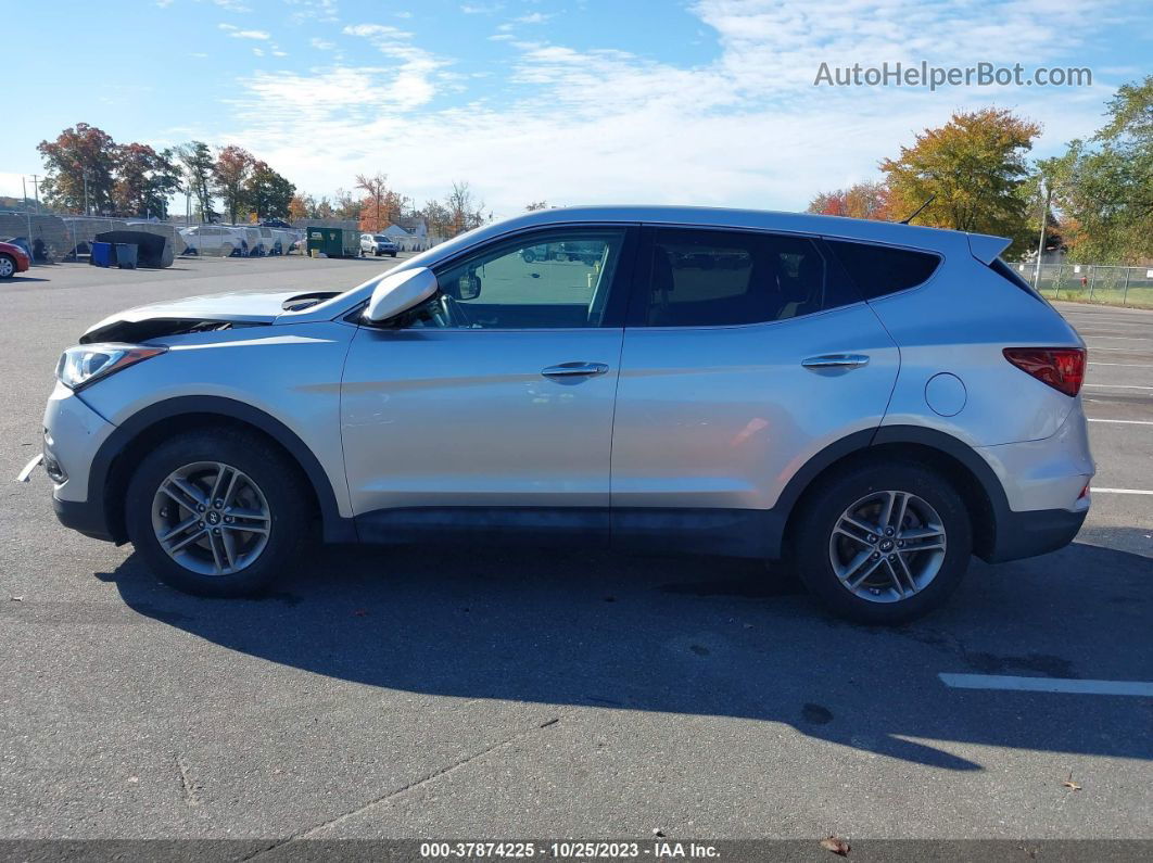 2018 Hyundai Santa Fe Sport 2.4l Silver vin: 5XYZT3LB2JG527157