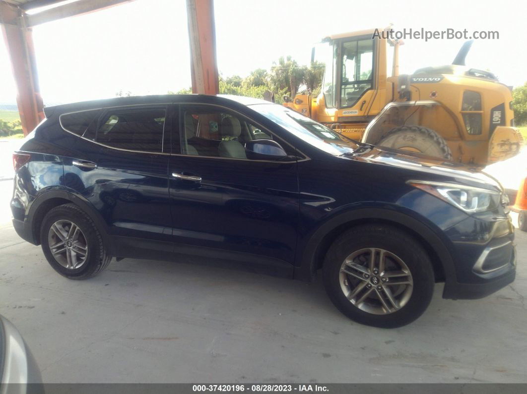 2018 Hyundai Santa Fe Sport 2.4l Синий vin: 5XYZT3LB2JG531855