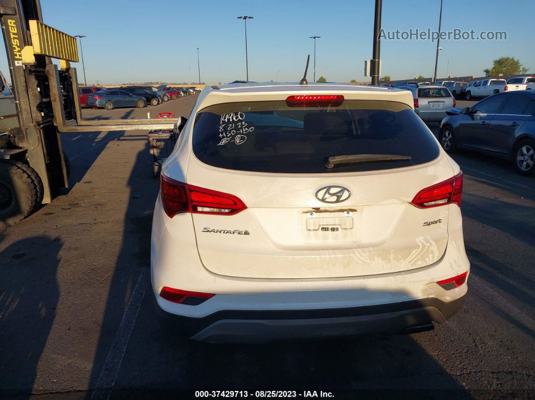 2018 Hyundai Santa Fe Sport 2.4l White vin: 5XYZT3LB2JG542595