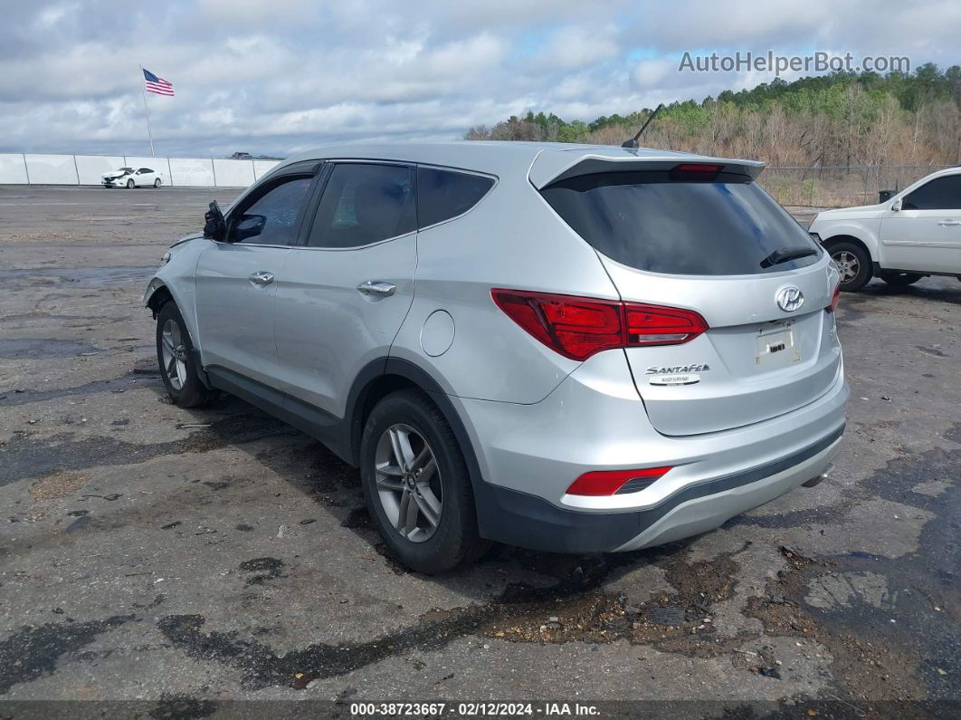 2018 Hyundai Santa Fe Sport 2.4l Silver vin: 5XYZT3LB2JG566105