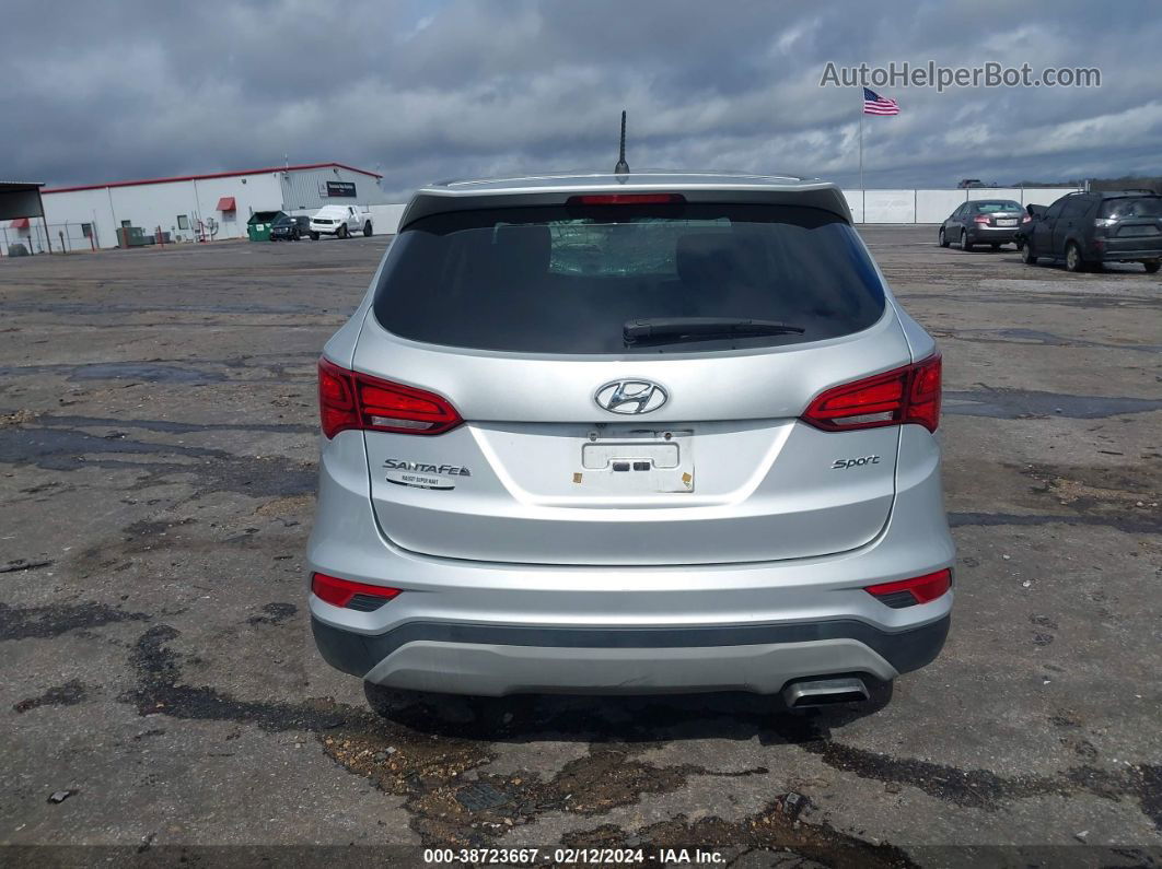 2018 Hyundai Santa Fe Sport 2.4l Silver vin: 5XYZT3LB2JG566105