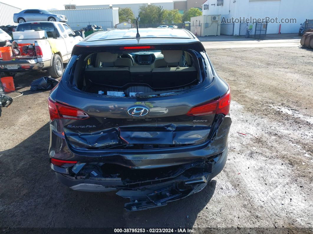 2018 Hyundai Santa Fe Sport 2.4l Gray vin: 5XYZT3LB2JG567805