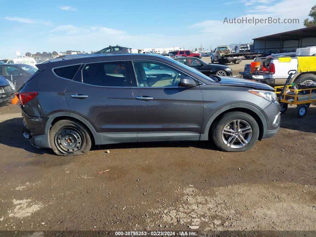 2018 Hyundai Santa Fe Sport 2.4l Gray vin: 5XYZT3LB2JG567805