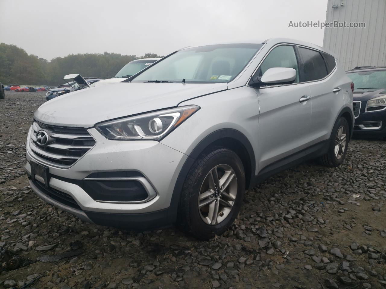 2018 Hyundai Santa Fe Sport  Silver vin: 5XYZT3LB2JG571997