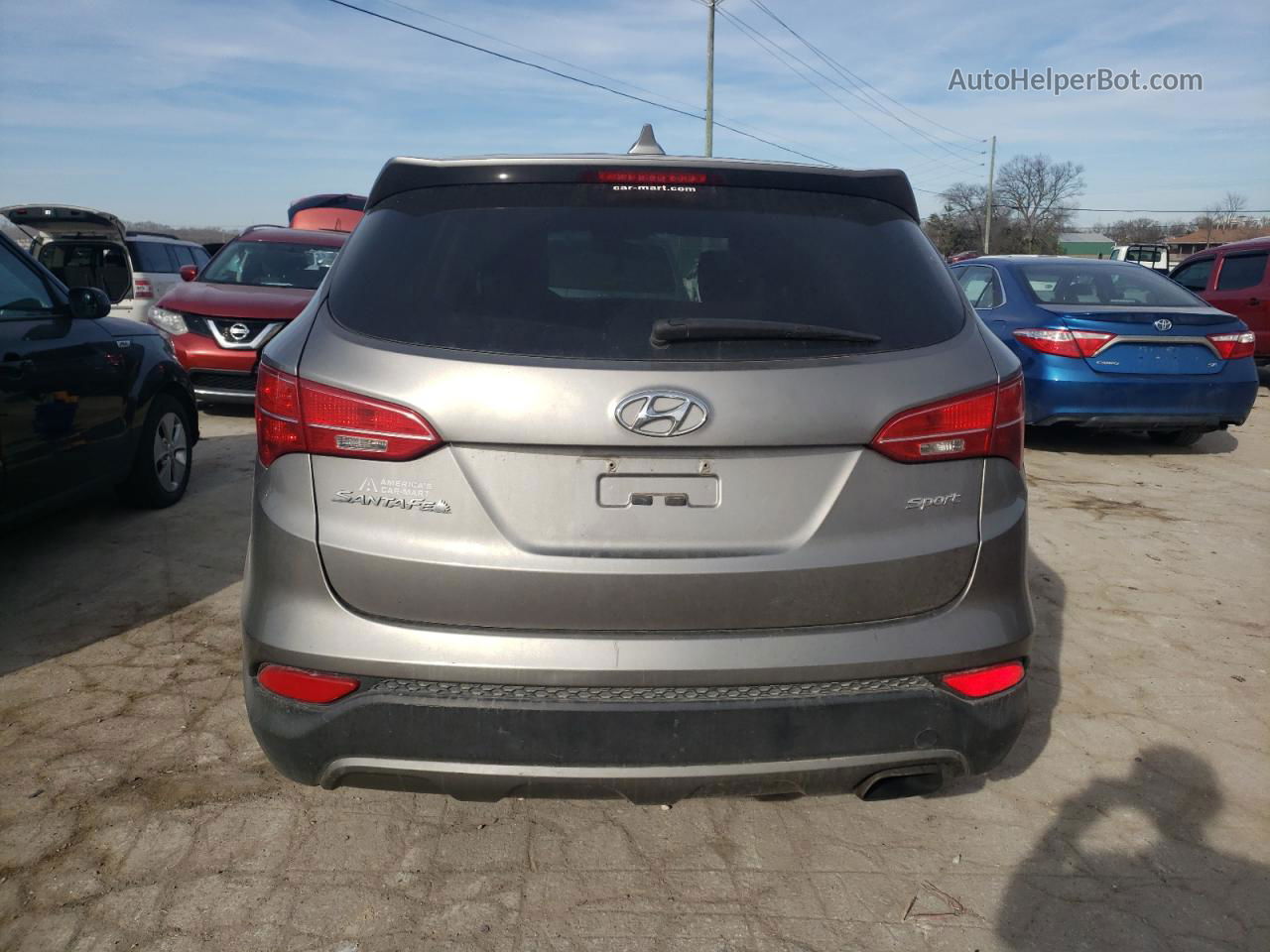 2015 Hyundai Santa Fe Sport  Серый vin: 5XYZT3LB3FG296955