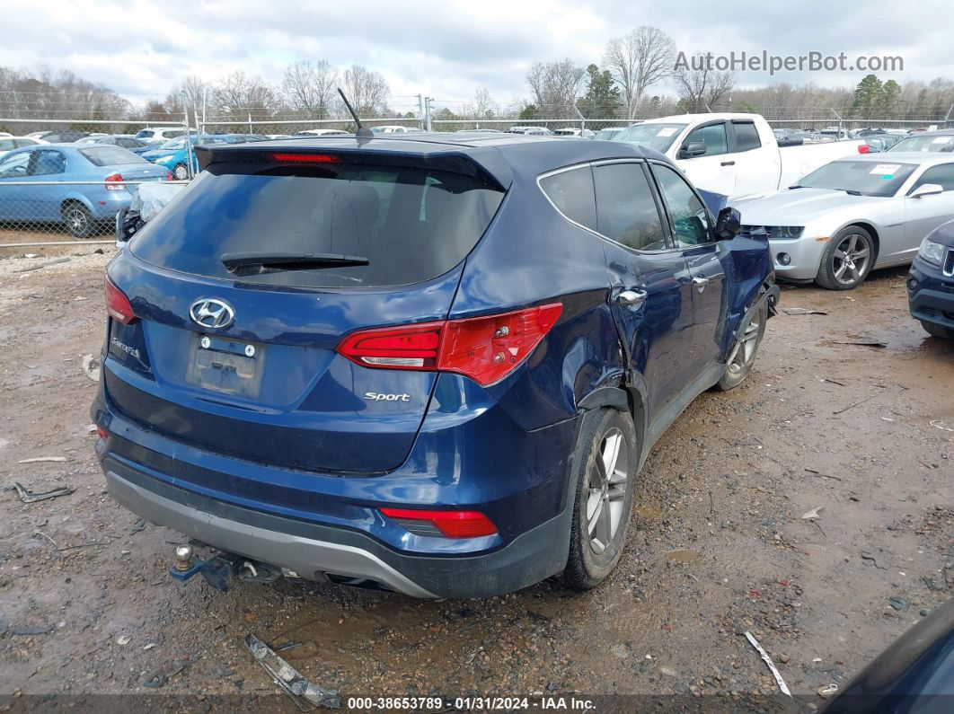 2018 Hyundai Santa Fe Sport 2.4l Dark Blue vin: 5XYZT3LB3JG540337