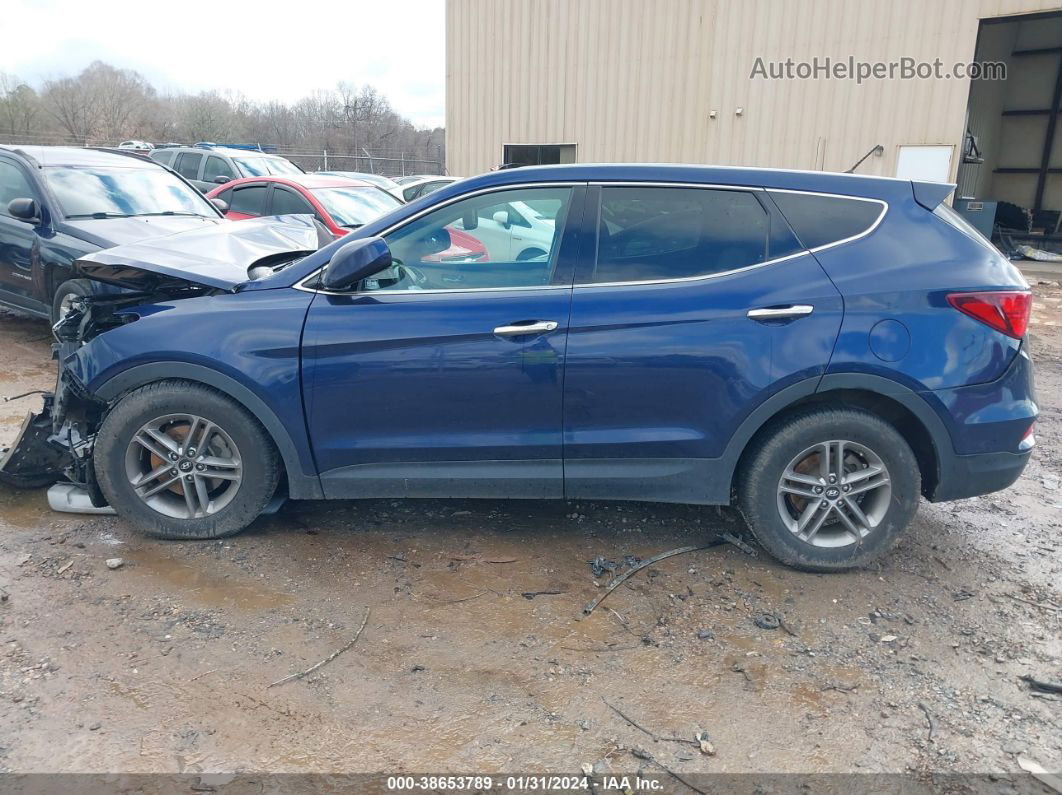 2018 Hyundai Santa Fe Sport 2.4l Dark Blue vin: 5XYZT3LB3JG540337