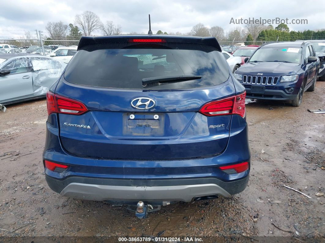 2018 Hyundai Santa Fe Sport 2.4l Dark Blue vin: 5XYZT3LB3JG540337