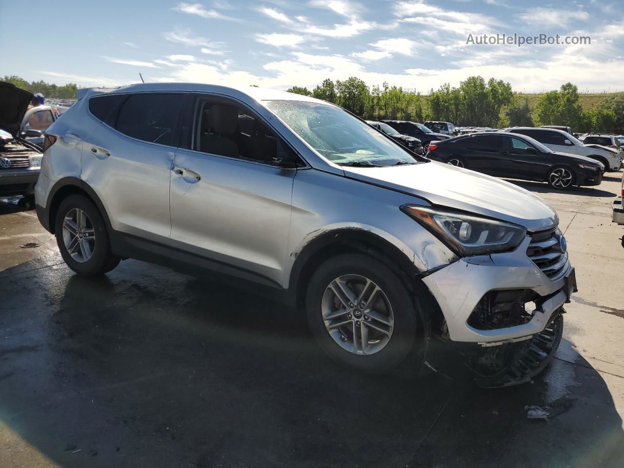 2018 Hyundai Santa Fe Sport  Silver vin: 5XYZT3LB3JG544601