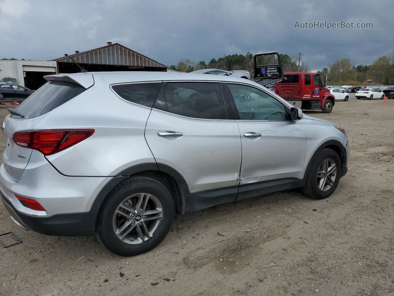 2018 Hyundai Santa Fe Sport  Silver vin: 5XYZT3LB3JG566436