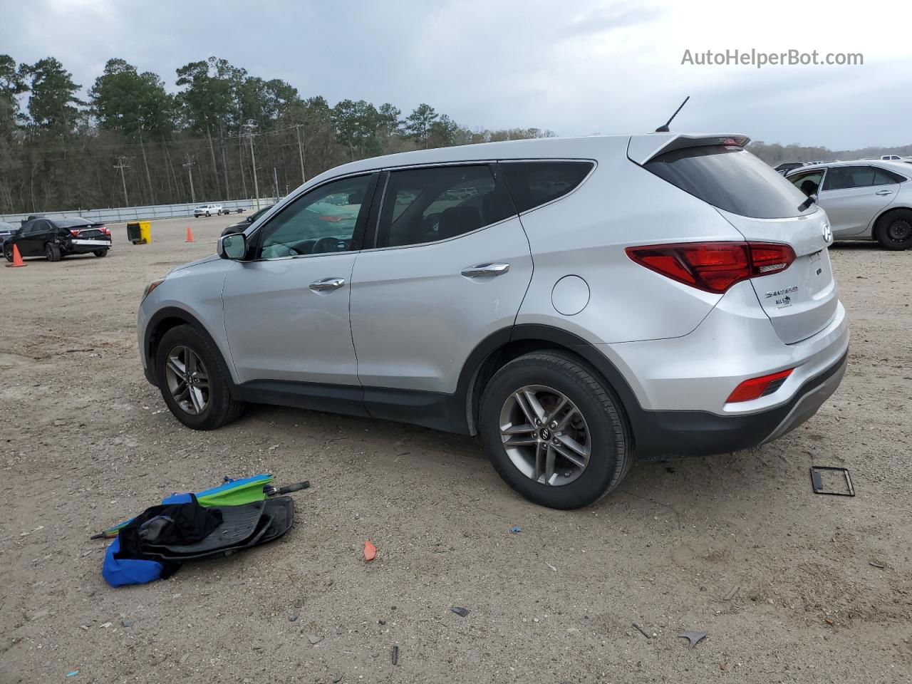 2018 Hyundai Santa Fe Sport  Silver vin: 5XYZT3LB3JG566436