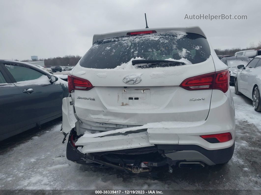 2018 Hyundai Santa Fe Sport 2.4l White vin: 5XYZT3LB3JG571703