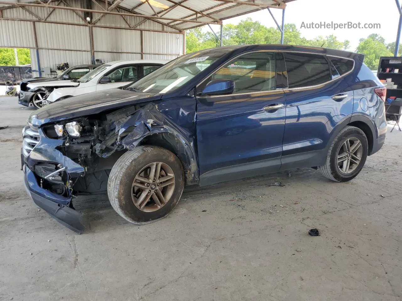 2018 Hyundai Santa Fe Sport  Blue vin: 5XYZT3LB3JG572964