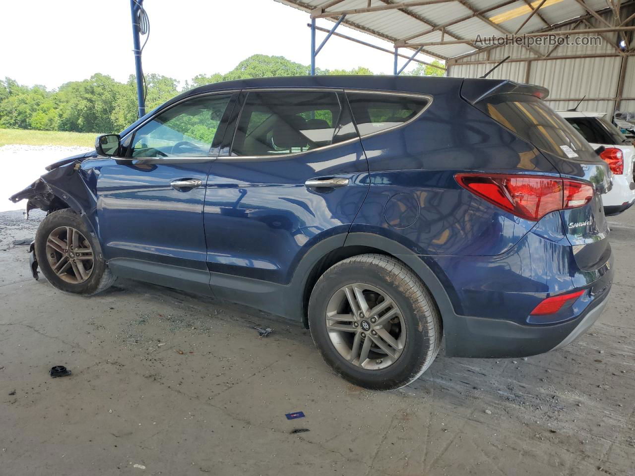 2018 Hyundai Santa Fe Sport  Синий vin: 5XYZT3LB3JG572964