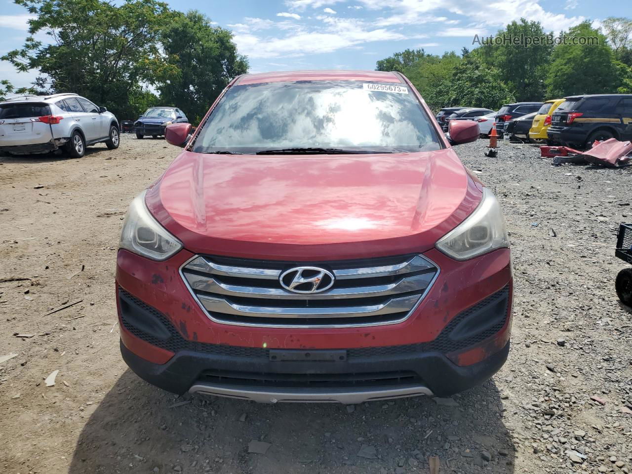 2013 Hyundai Santa Fe Sport  Maroon vin: 5XYZT3LB4DG026680