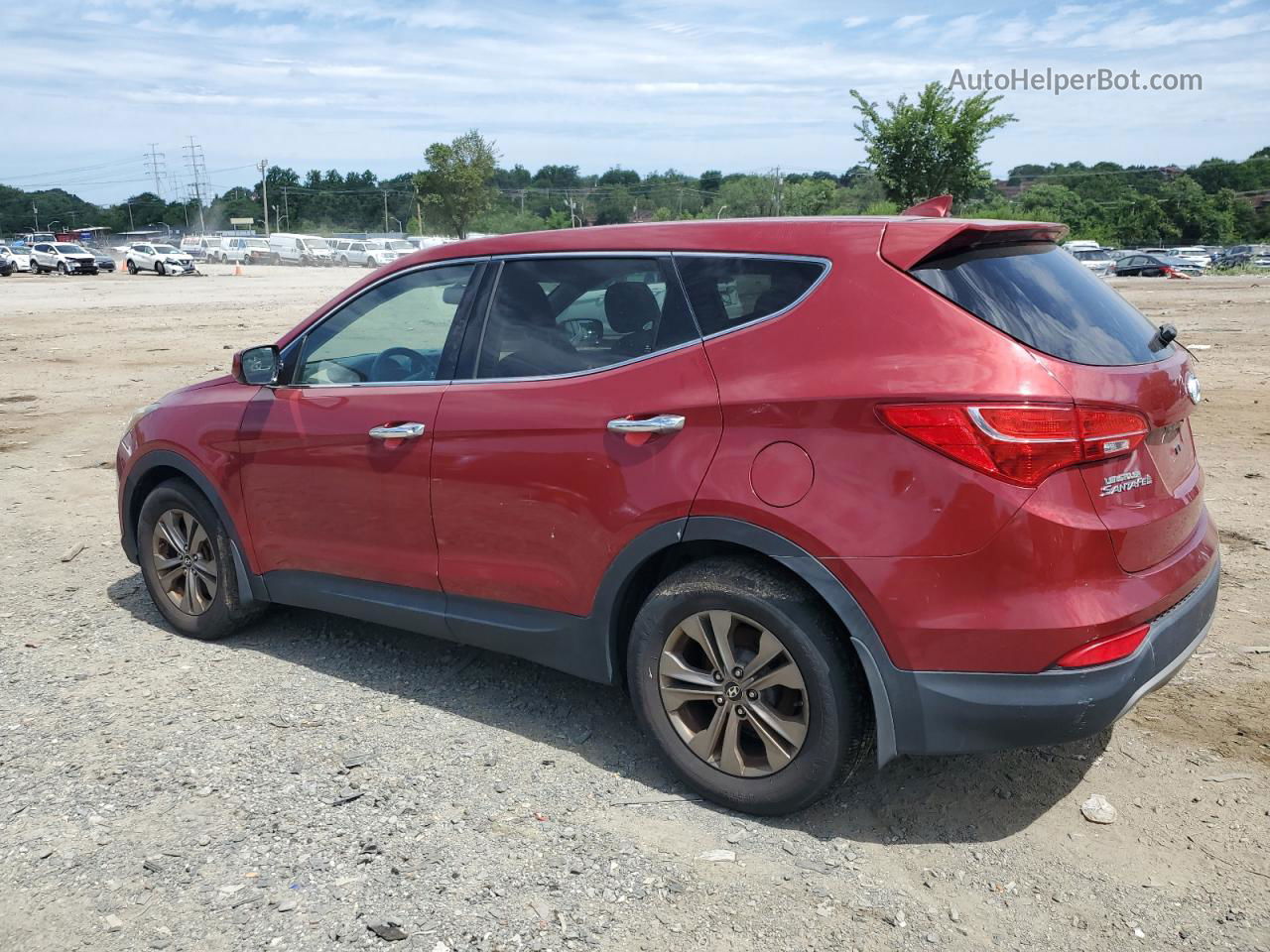 2013 Hyundai Santa Fe Sport  Maroon vin: 5XYZT3LB4DG026680