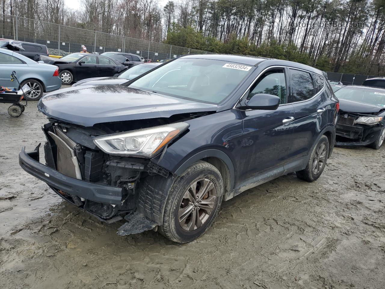 2014 Hyundai Santa Fe Sport  Blue vin: 5XYZT3LB4EG194658