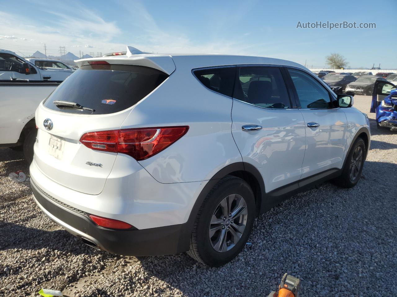 2014 Hyundai Santa Fe Sport  Белый vin: 5XYZT3LB4EG203374