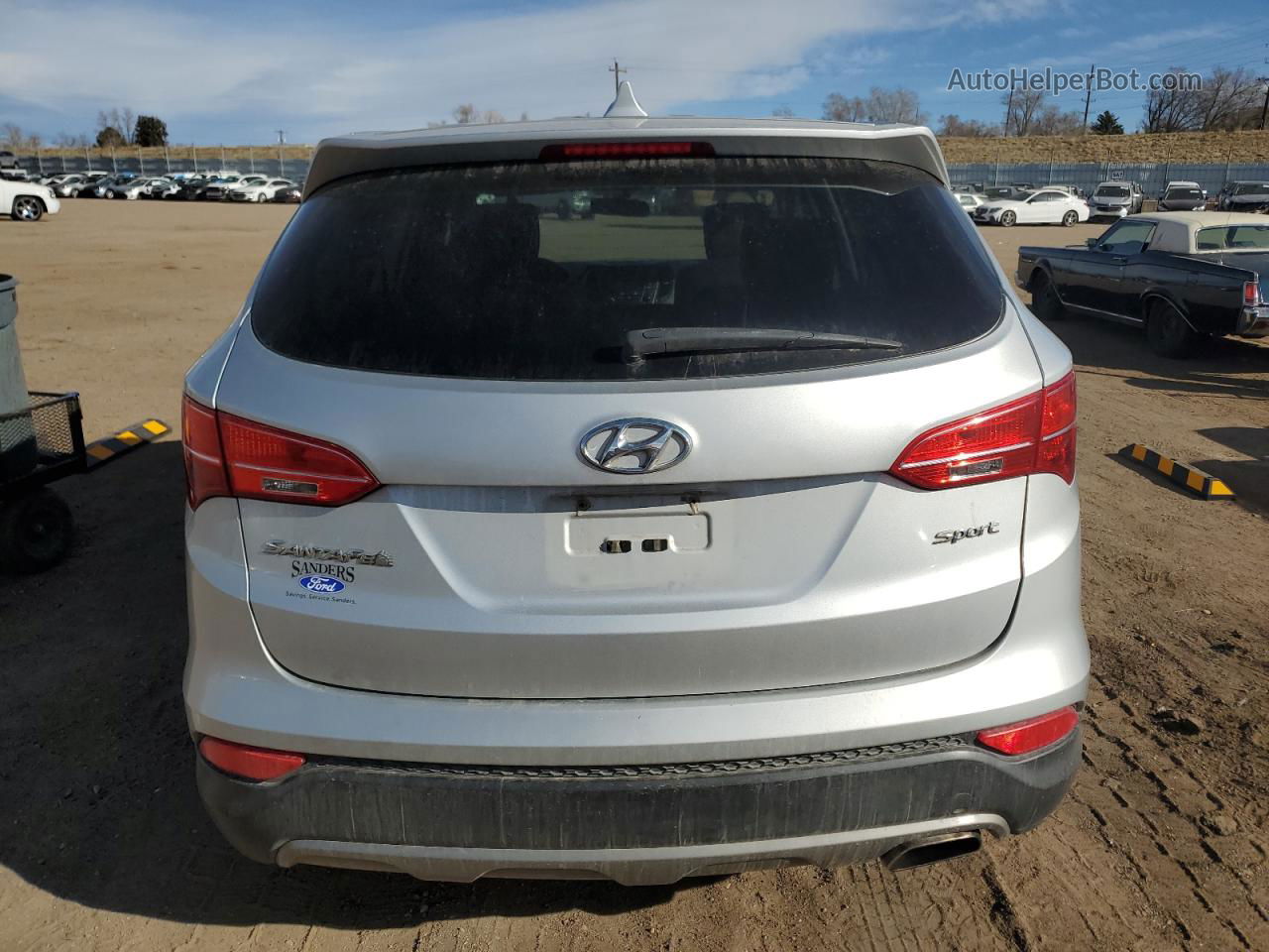 2015 Hyundai Santa Fe Sport  Silver vin: 5XYZT3LB4FG270610