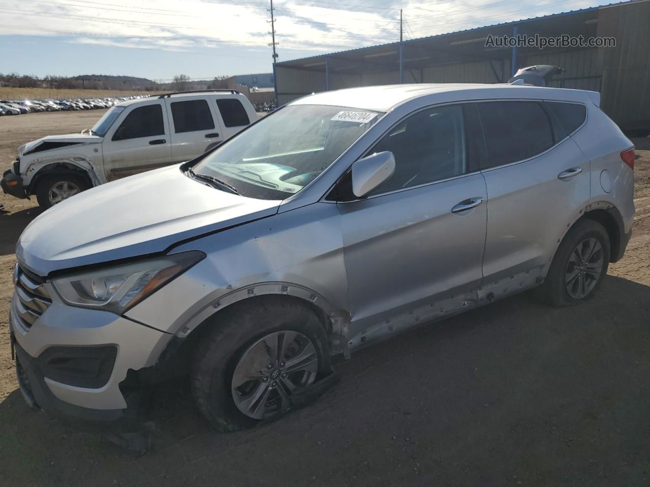 2015 Hyundai Santa Fe Sport  Silver vin: 5XYZT3LB4FG270610