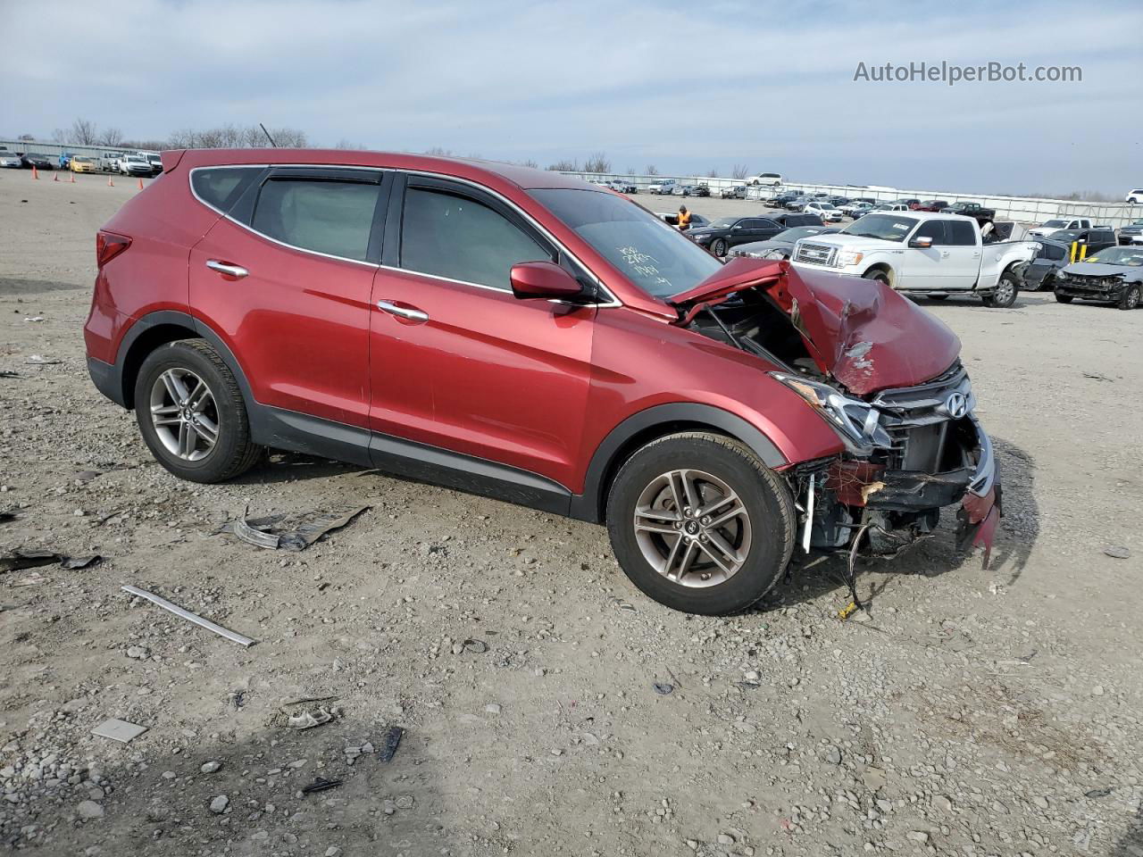 2018 Hyundai Santa Fe Sport  Red vin: 5XYZT3LB4JG531050