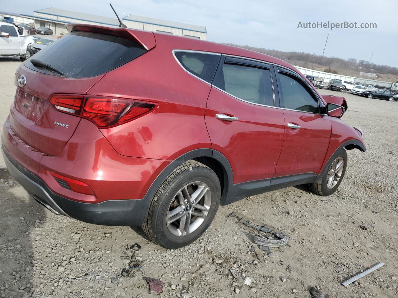 2018 Hyundai Santa Fe Sport  Red vin: 5XYZT3LB4JG531050