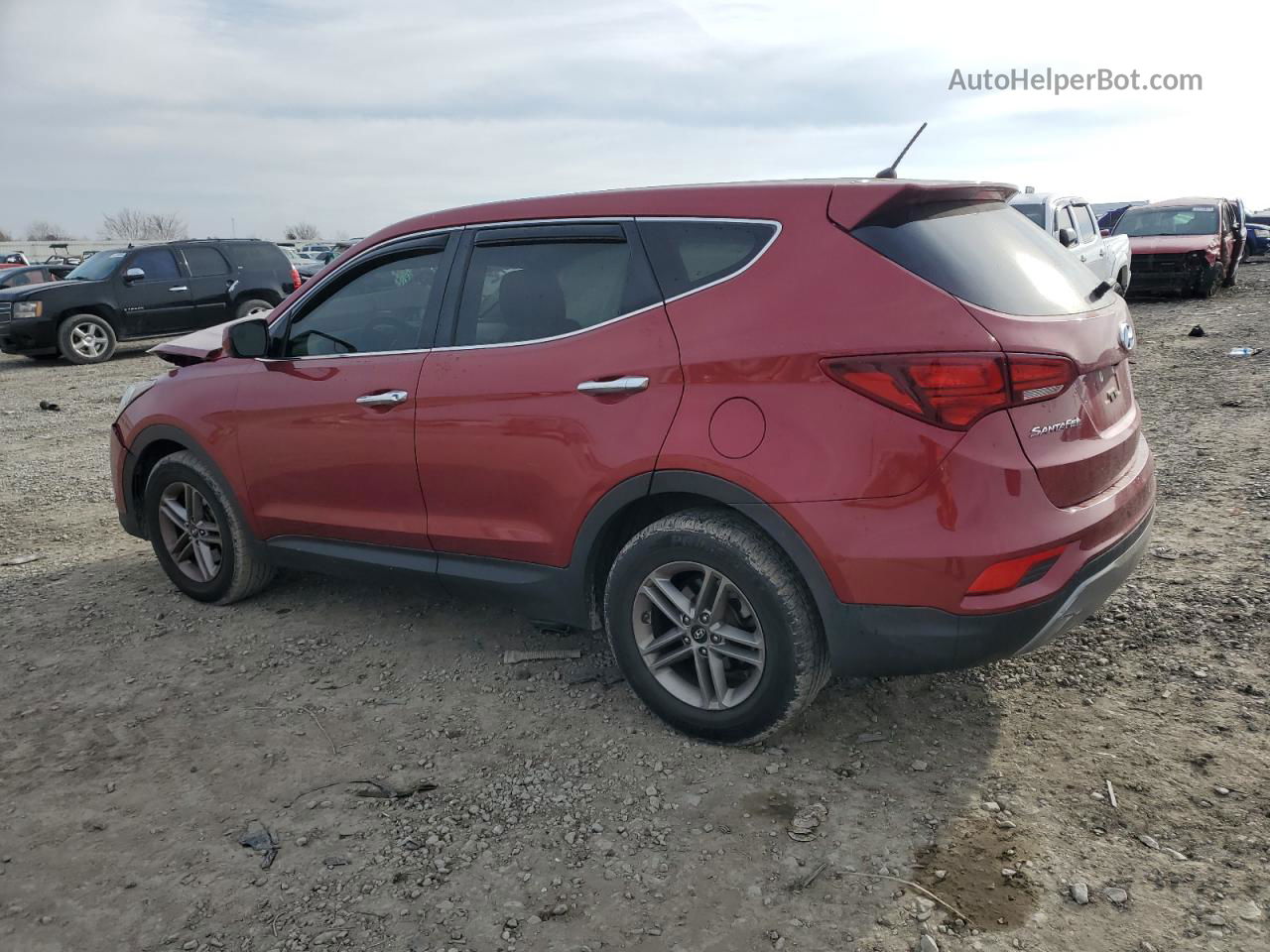 2018 Hyundai Santa Fe Sport  Red vin: 5XYZT3LB4JG531050