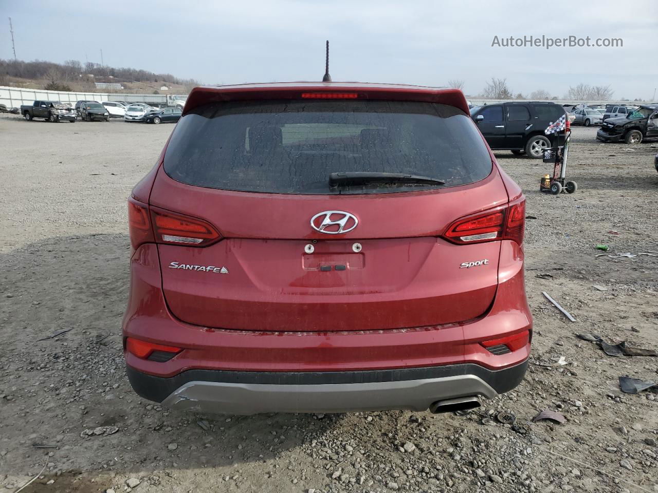 2018 Hyundai Santa Fe Sport  Red vin: 5XYZT3LB4JG531050