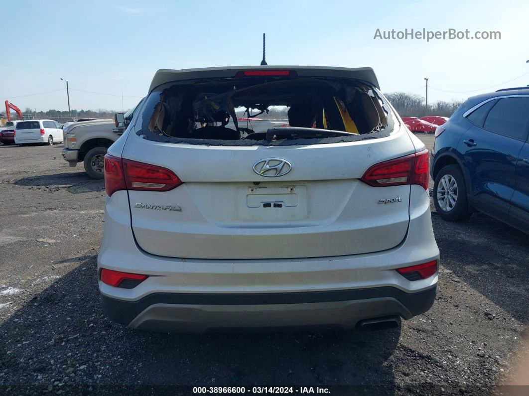 2018 Hyundai Santa Fe Sport 2.4l Silver vin: 5XYZT3LB4JG539620