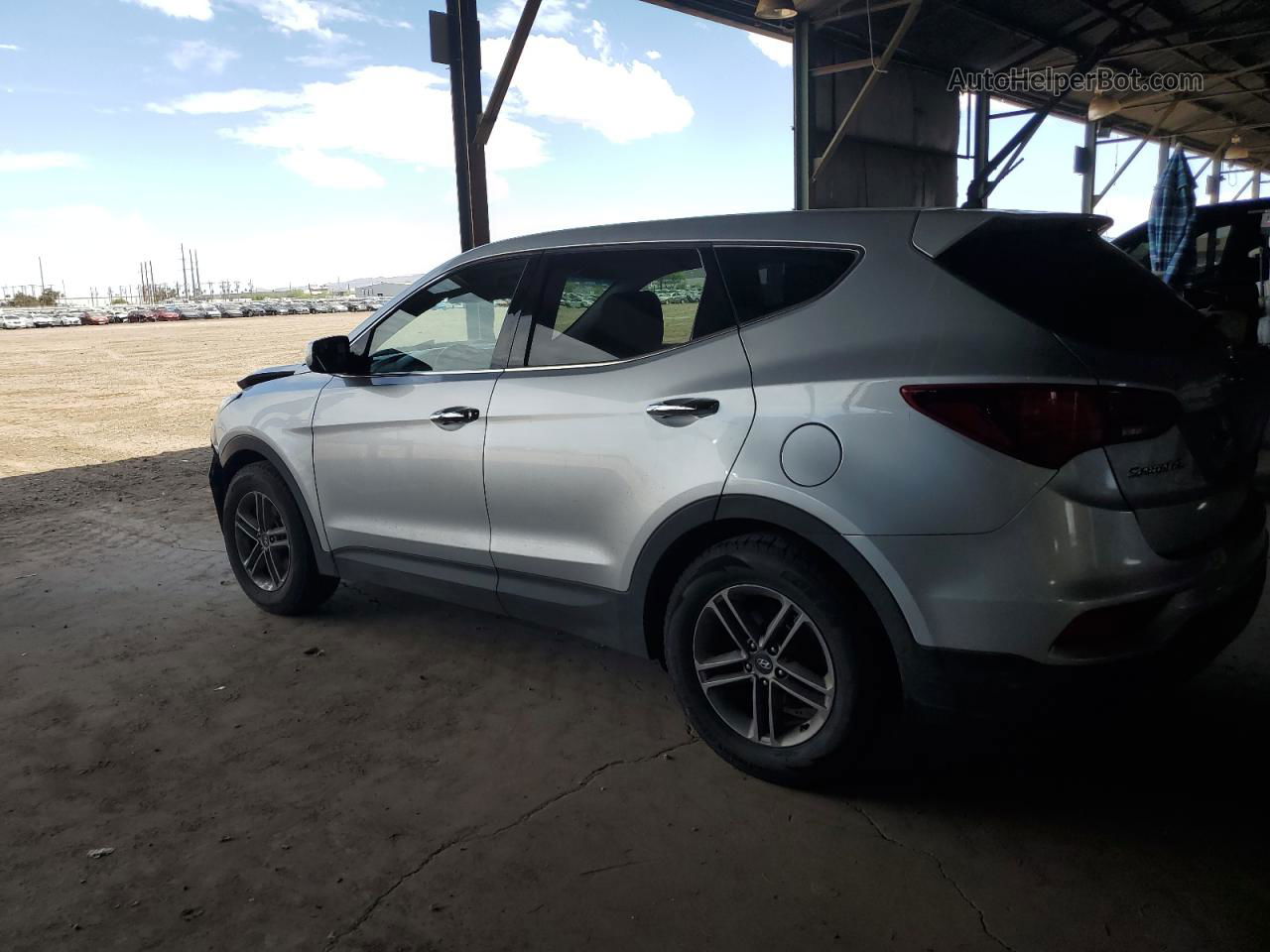 2018 Hyundai Santa Fe Sport  Silver vin: 5XYZT3LB4JG550973