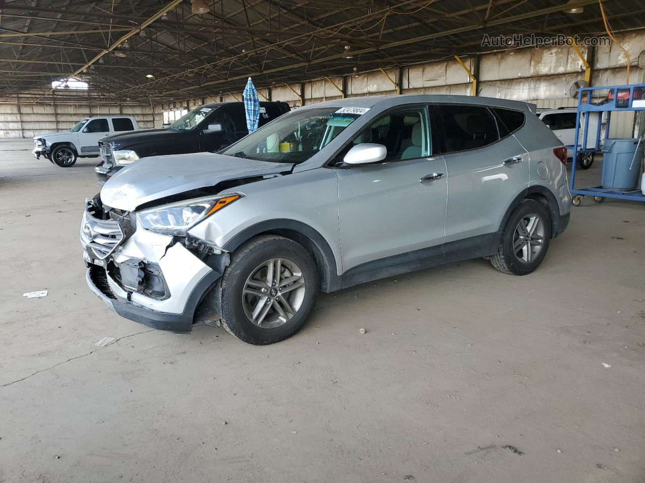 2018 Hyundai Santa Fe Sport  Silver vin: 5XYZT3LB4JG550973