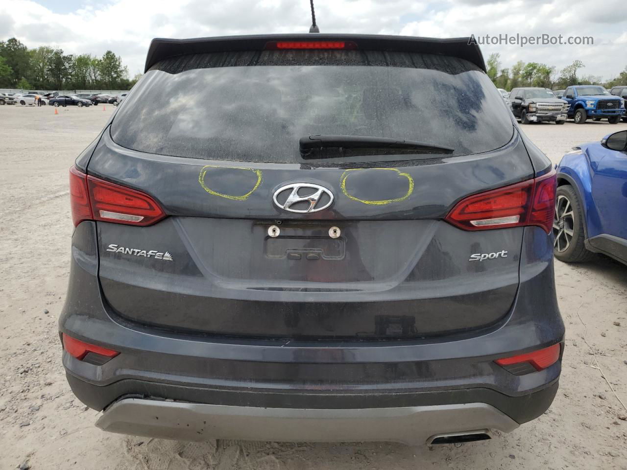 2018 Hyundai Santa Fe Sport  Gray vin: 5XYZT3LB4JG566803