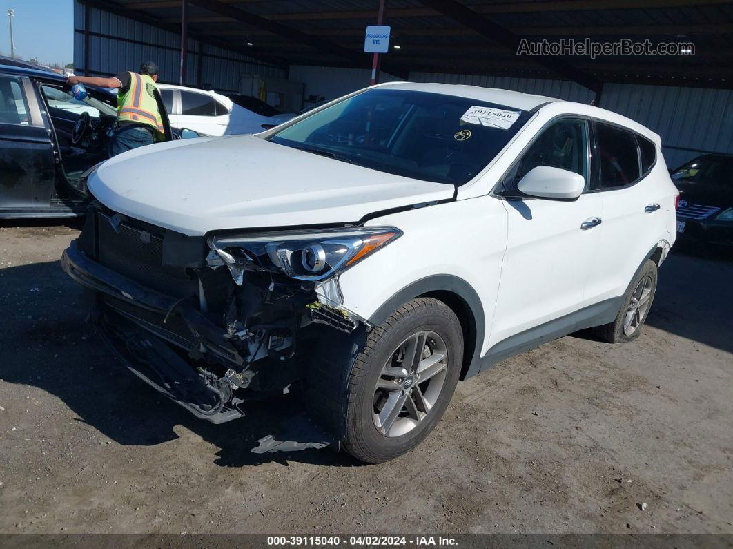 2018 Hyundai Santa Fe Sport 2.4l White vin: 5XYZT3LB4JG569538