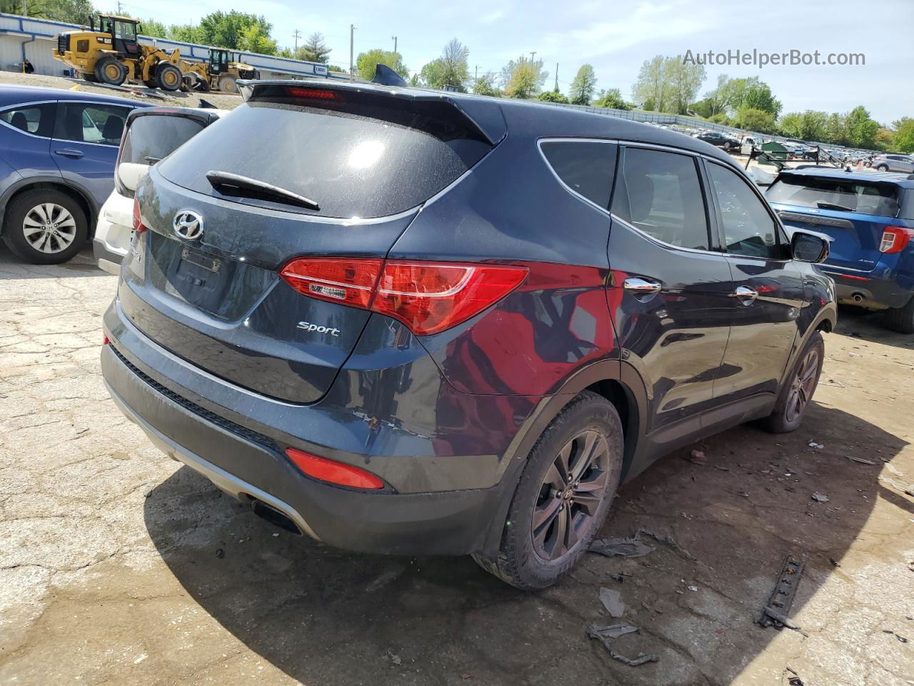 2013 Hyundai Santa Fe Sport  Синий vin: 5XYZT3LB5DG020323