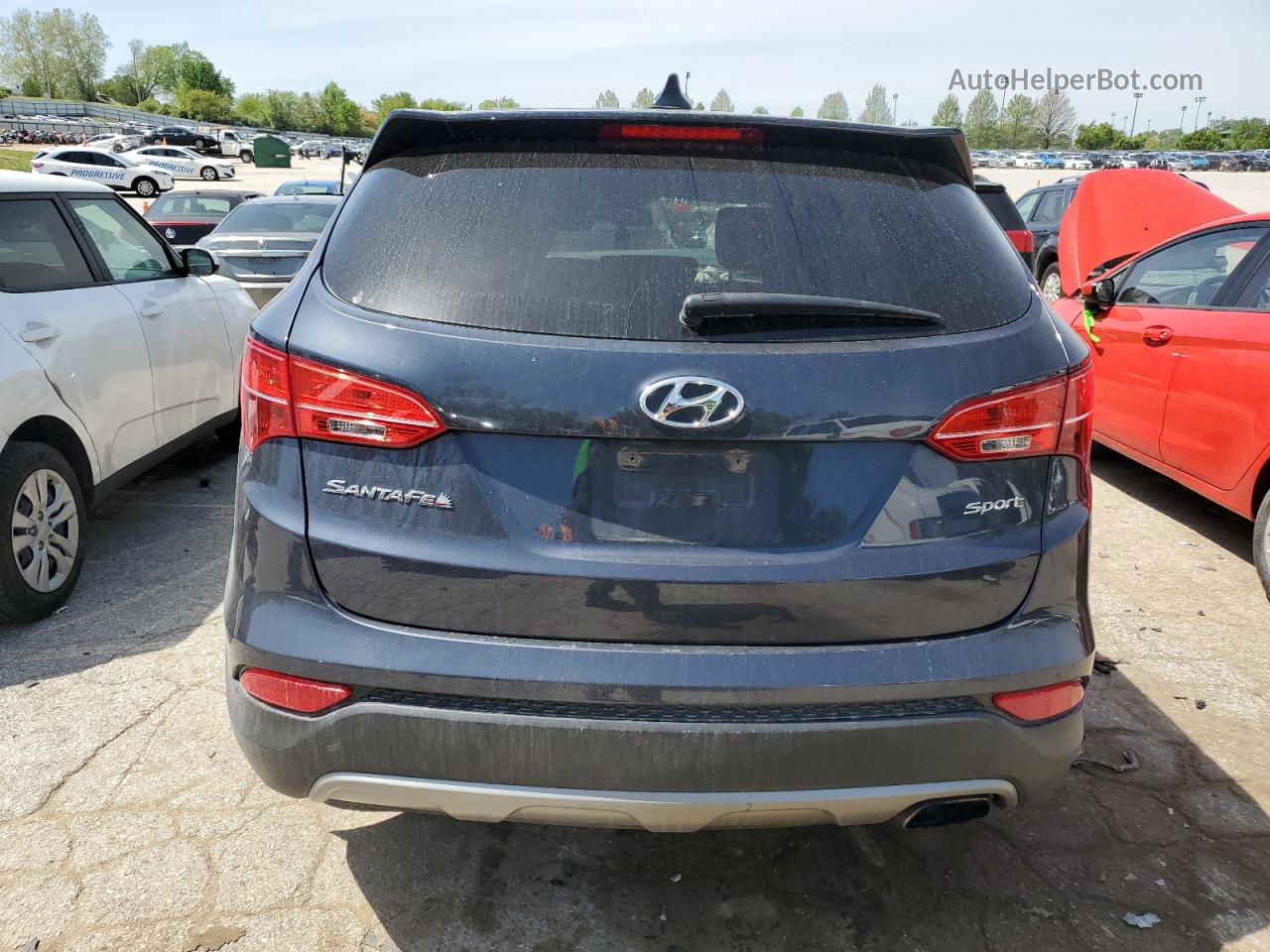 2013 Hyundai Santa Fe Sport  Синий vin: 5XYZT3LB5DG020323