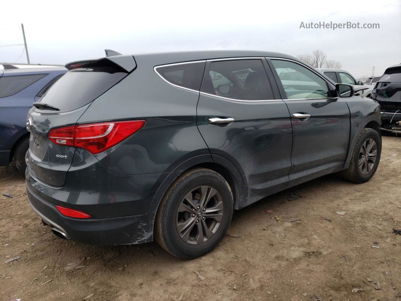 2013 Hyundai Santa Fe Sport  Зеленый vin: 5XYZT3LB5DG109969