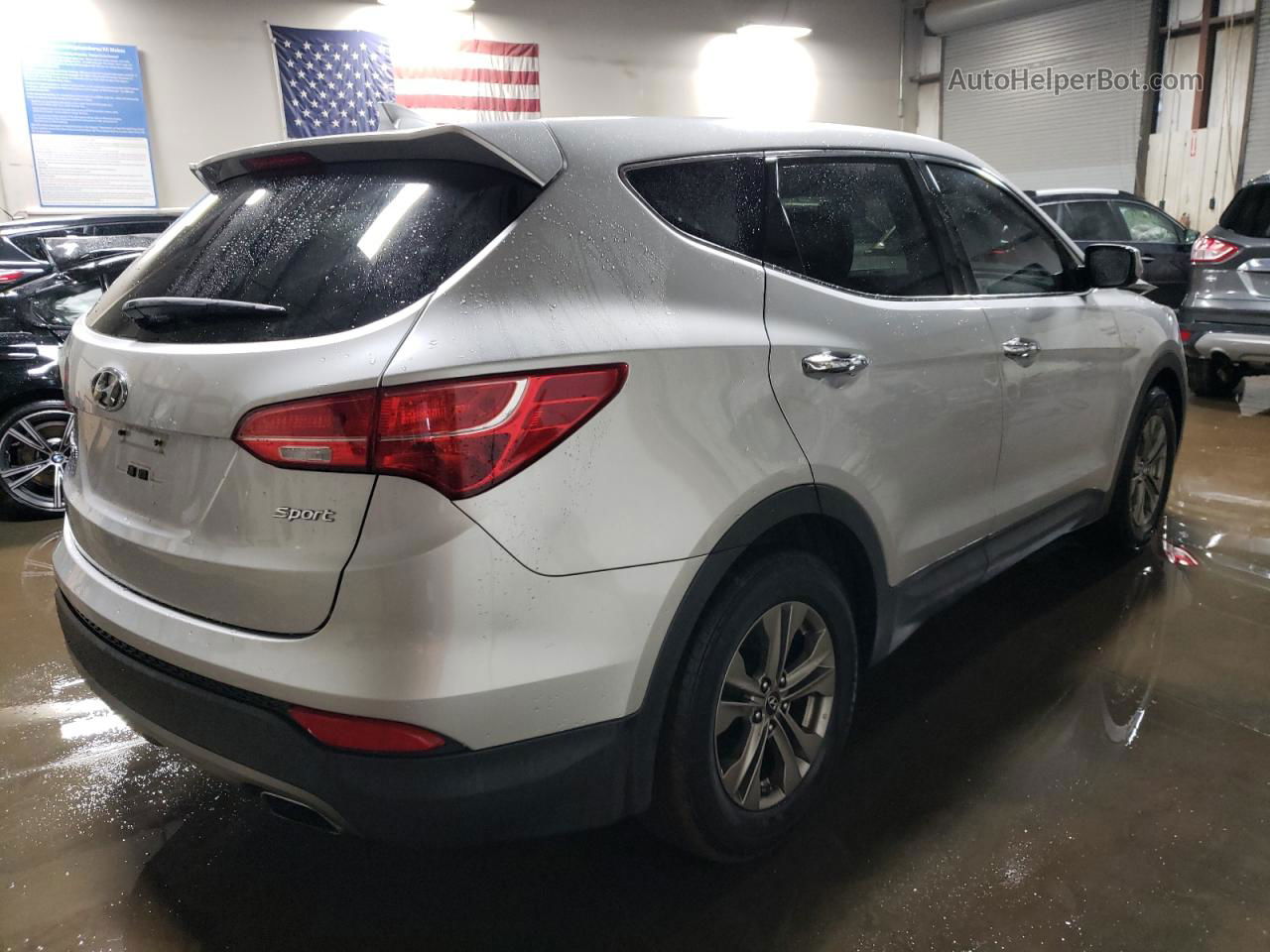 2014 Hyundai Santa Fe Sport  Silver vin: 5XYZT3LB5EG152080