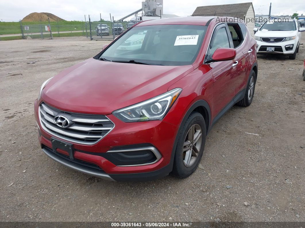 2018 Hyundai Santa Fe Sport 2.4l Maroon vin: 5XYZT3LB5JG530683