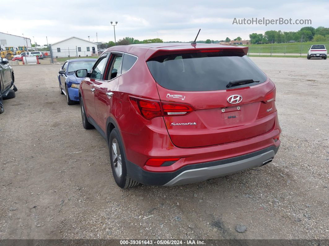 2018 Hyundai Santa Fe Sport 2.4l Темно-бордовый vin: 5XYZT3LB5JG530683