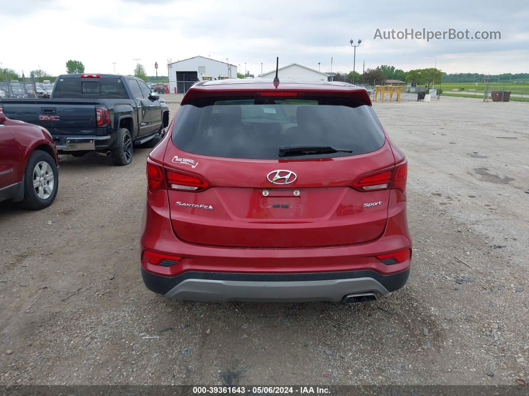 2018 Hyundai Santa Fe Sport 2.4l Темно-бордовый vin: 5XYZT3LB5JG530683