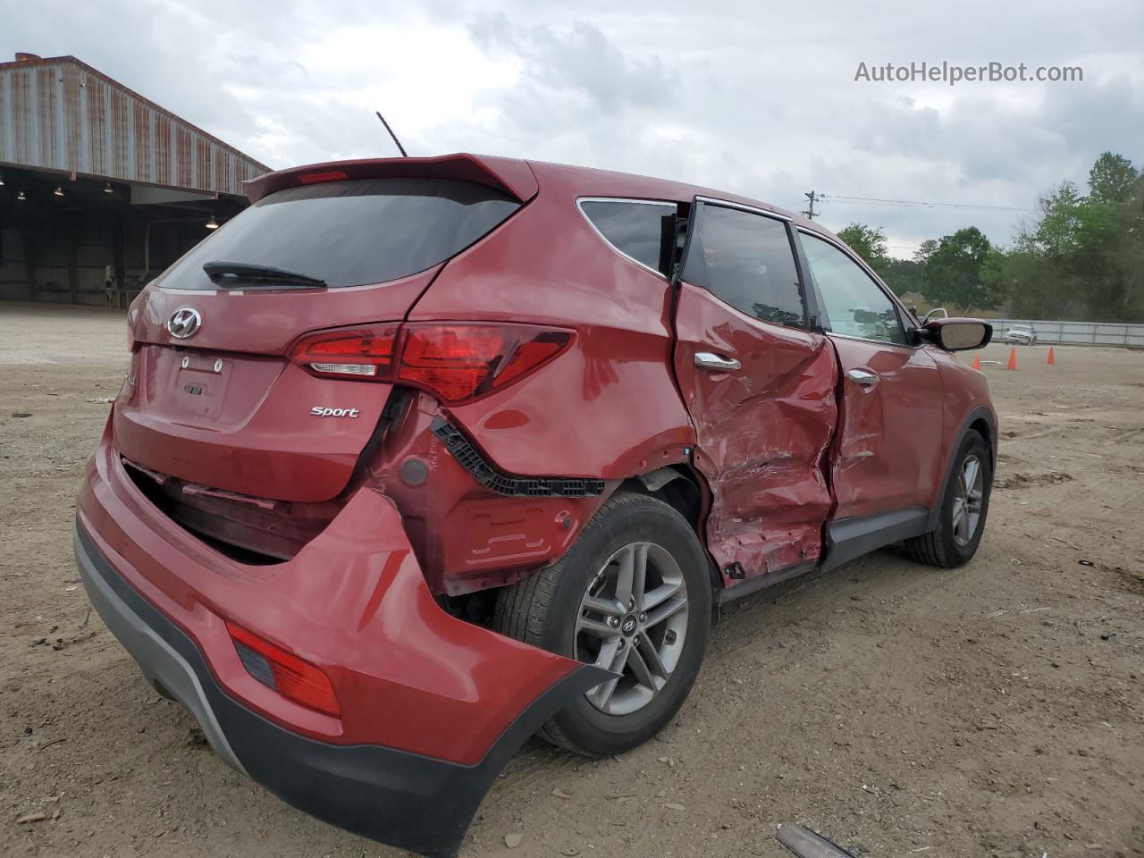 2018 Hyundai Santa Fe Sport  Red vin: 5XYZT3LB5JG559097