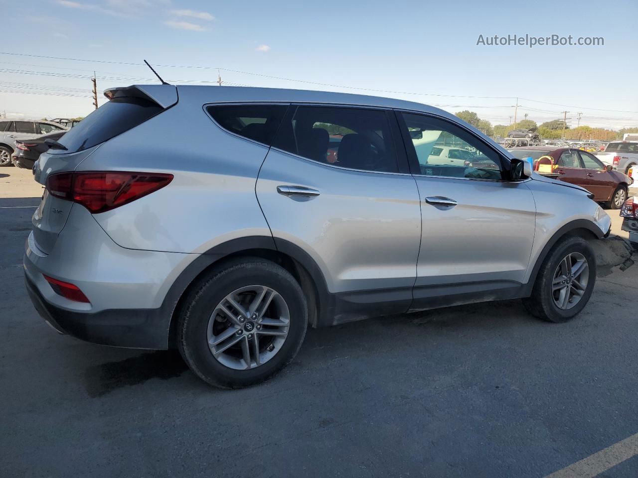 2018 Hyundai Santa Fe Sport  Silver vin: 5XYZT3LB5JG560797