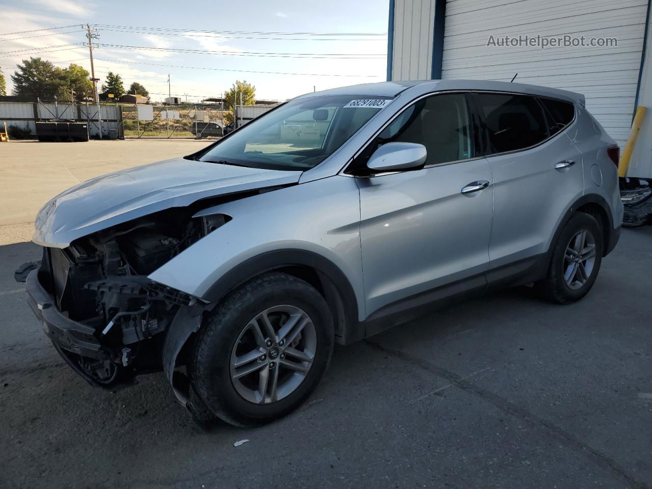 2018 Hyundai Santa Fe Sport  Silver vin: 5XYZT3LB5JG560797