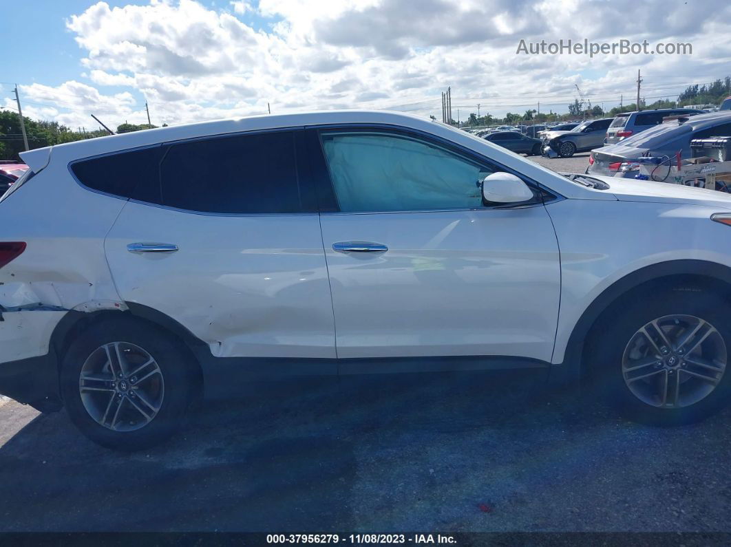 2018 Hyundai Santa Fe Sport 2.4l White vin: 5XYZT3LB5JG564770