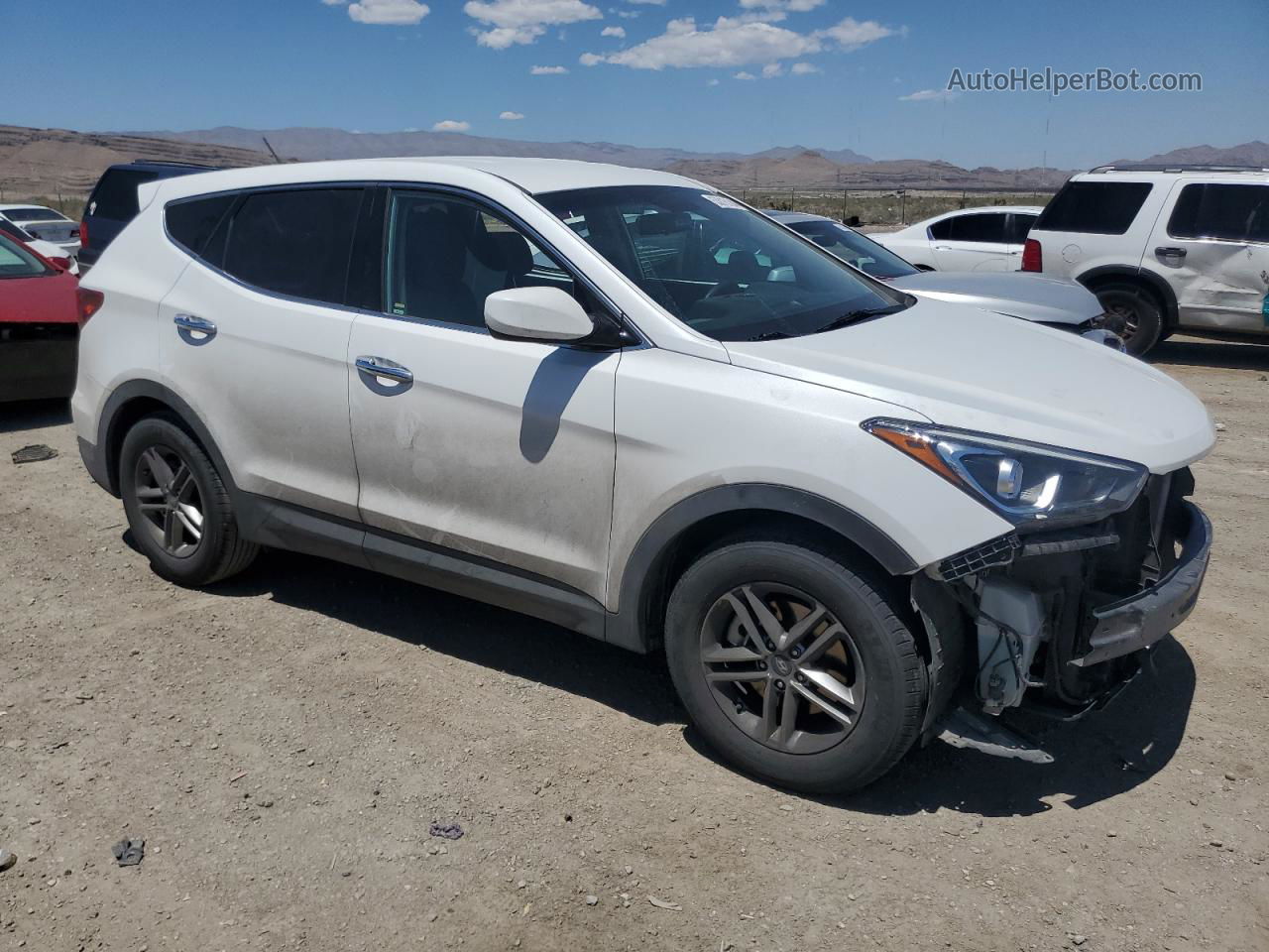 2018 Hyundai Santa Fe Sport  White vin: 5XYZT3LB5JG565823