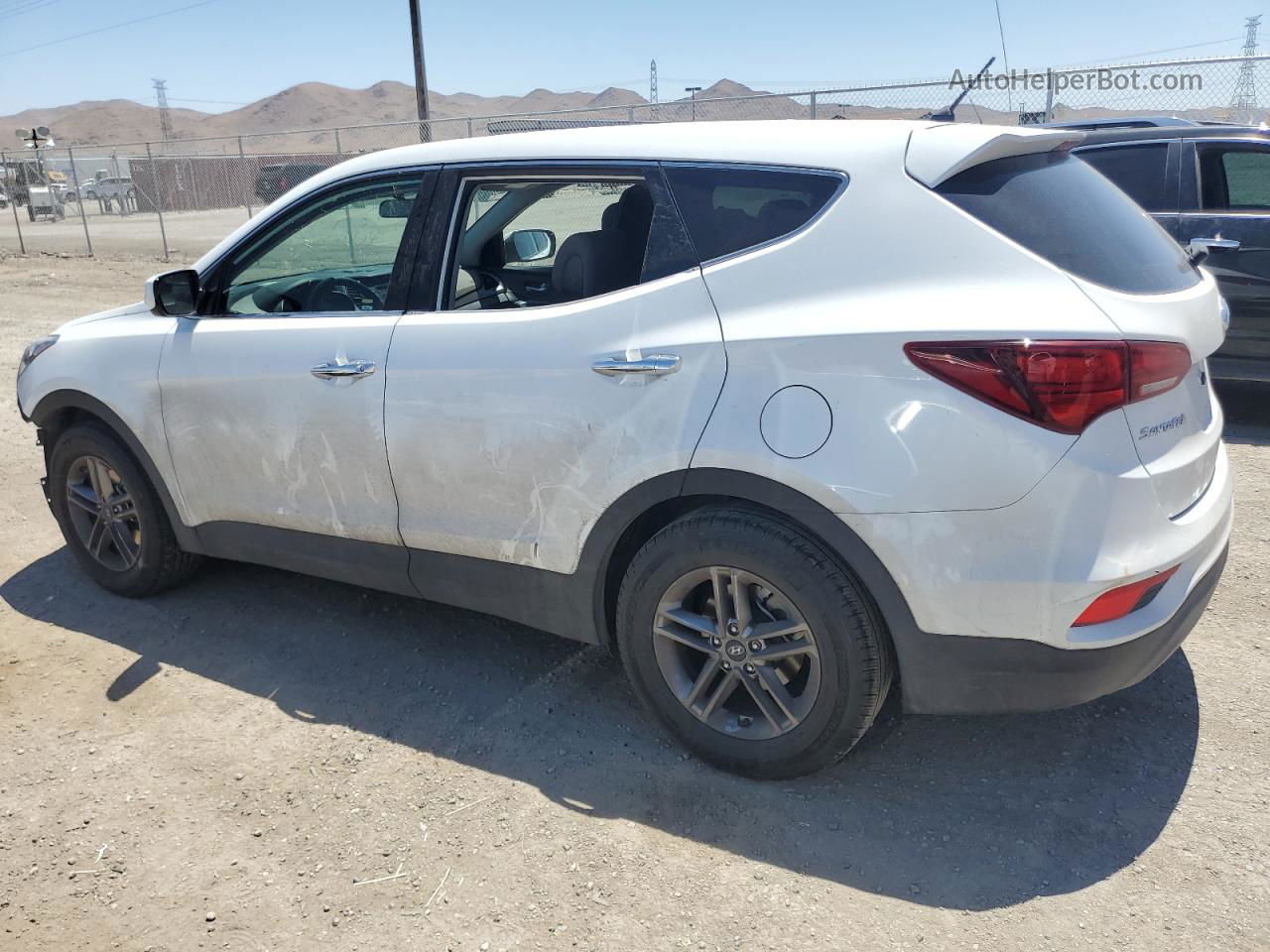 2018 Hyundai Santa Fe Sport  White vin: 5XYZT3LB5JG565823