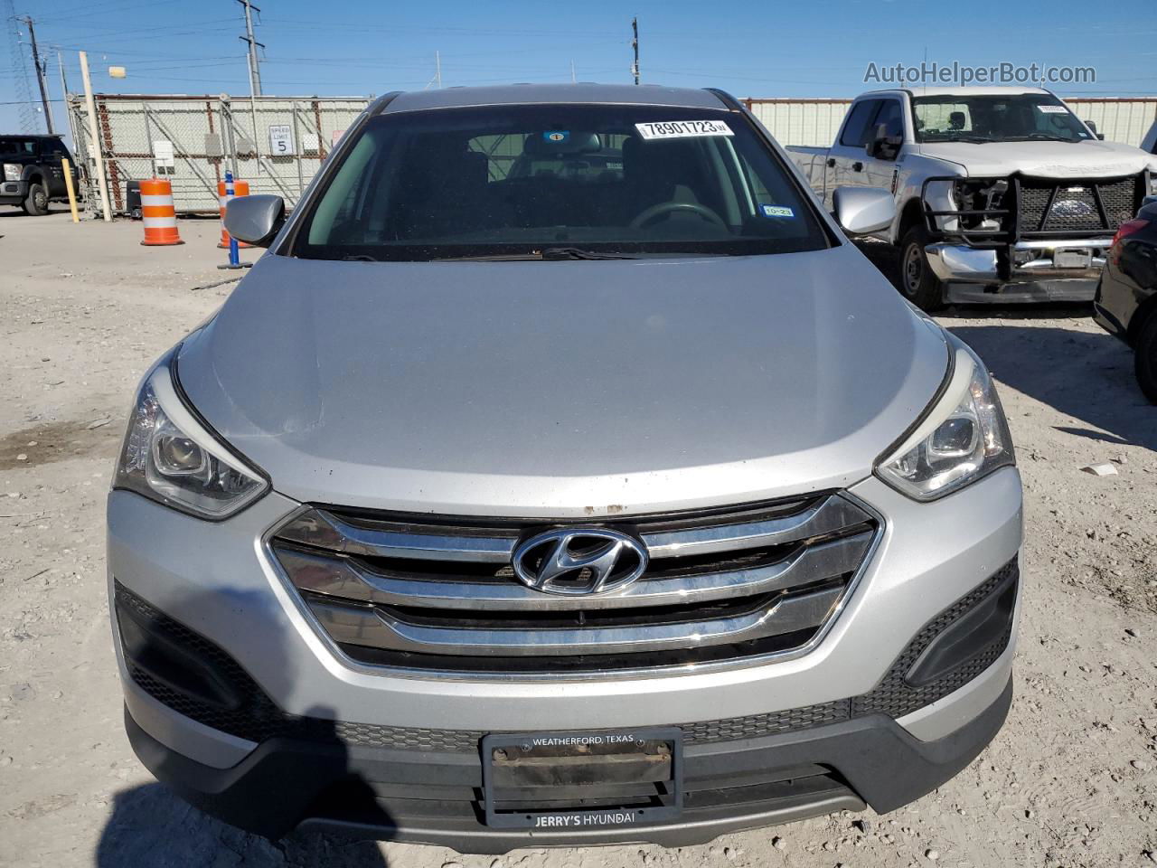 2013 Hyundai Santa Fe Sport  Silver vin: 5XYZT3LB6DG123525