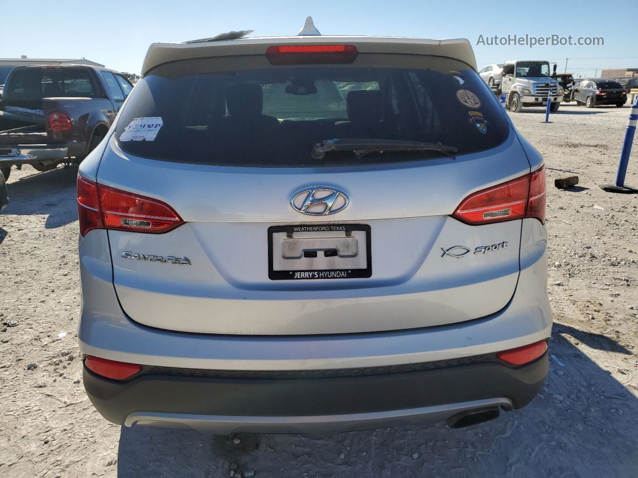 2013 Hyundai Santa Fe Sport  Silver vin: 5XYZT3LB6DG123525