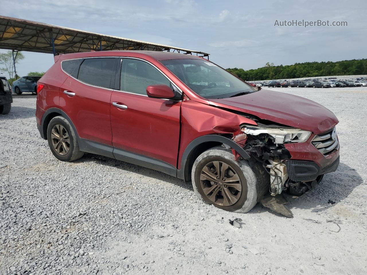 2014 Hyundai Santa Fe Sport  Red vin: 5XYZT3LB6EG166070